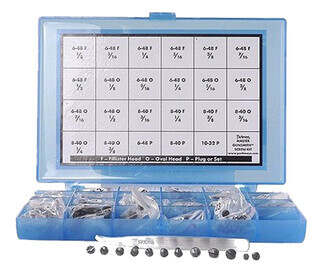 Pachmayr Master Gunsmith Screw Kit has 277 Pieces and comes in a plastic case